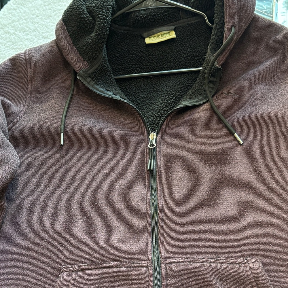 Rustic Ridge Maroon Fleece Jacket - Picture 3 of 5